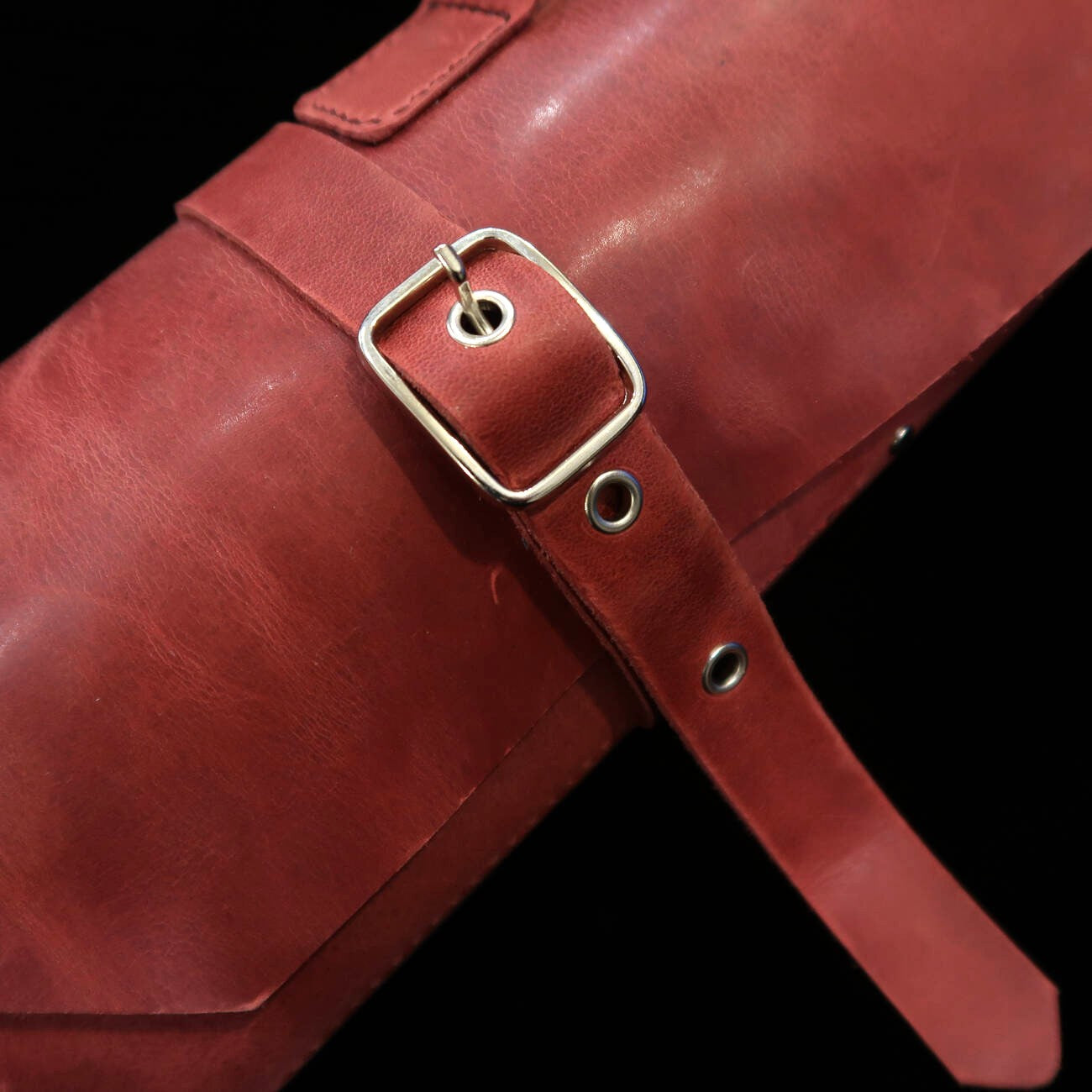 レザーナイフロール Long Lasteing Leather 4色展開 4P (ボルドー/ブラウン/ネイビー/黒)