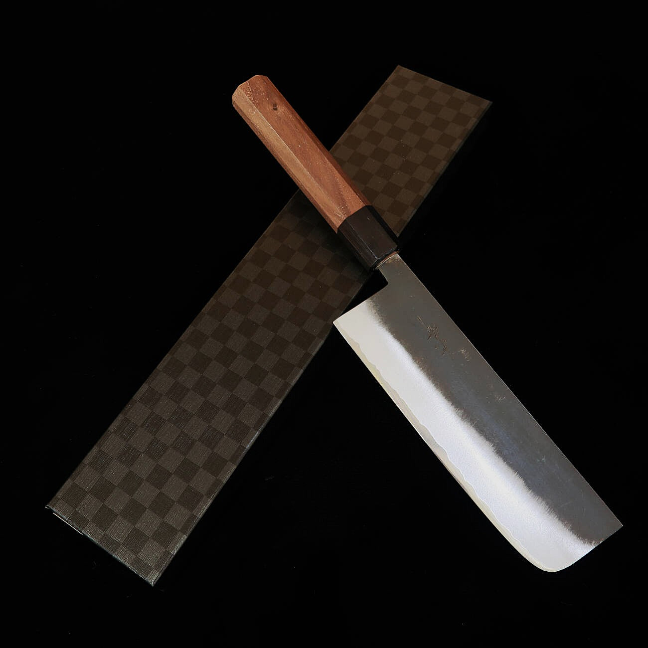 景清KAGEKIYO 菜切 白紙二号 黒打ち ウォルナット柄(165mm)