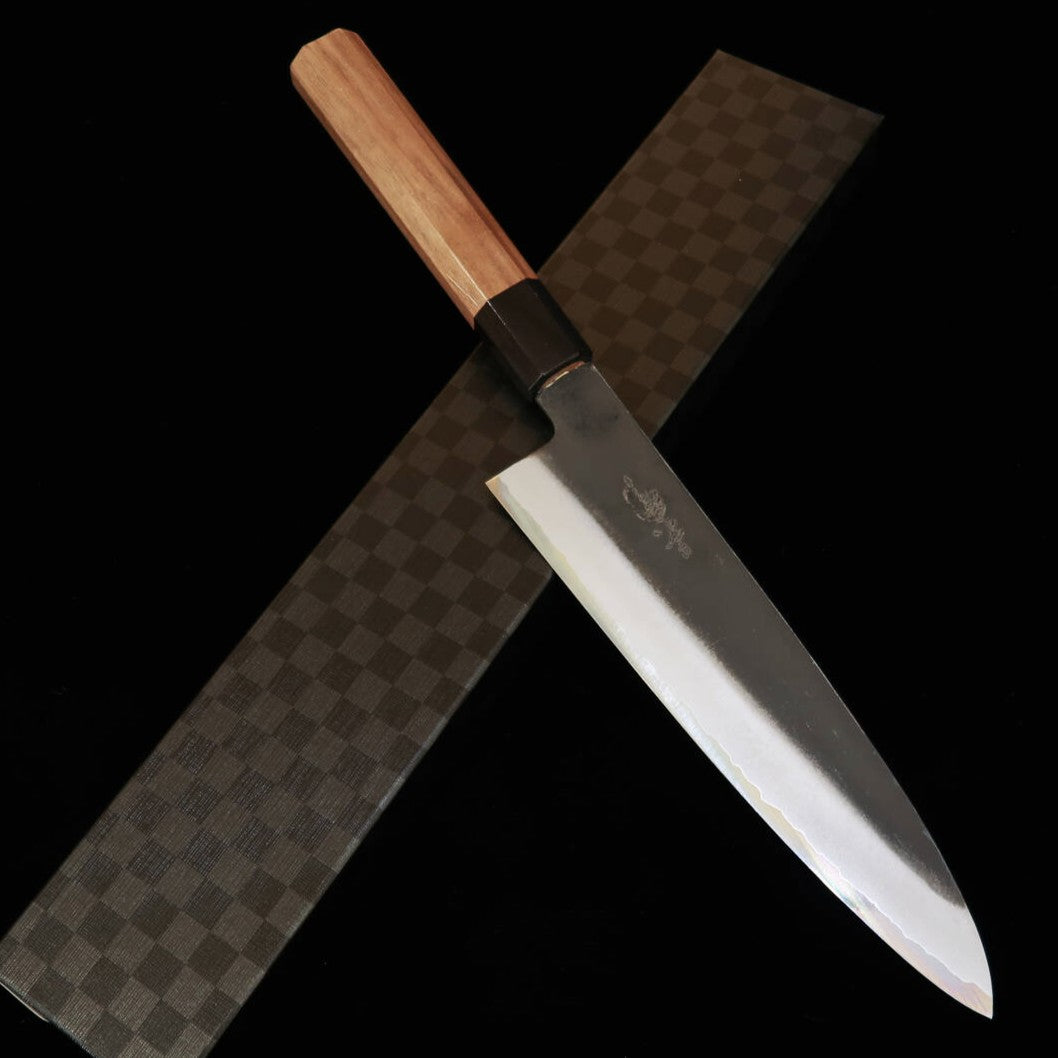 景清KAGEKIYO 牛刀 青紙二号 黒打ち ウォルナット柄(210mm)