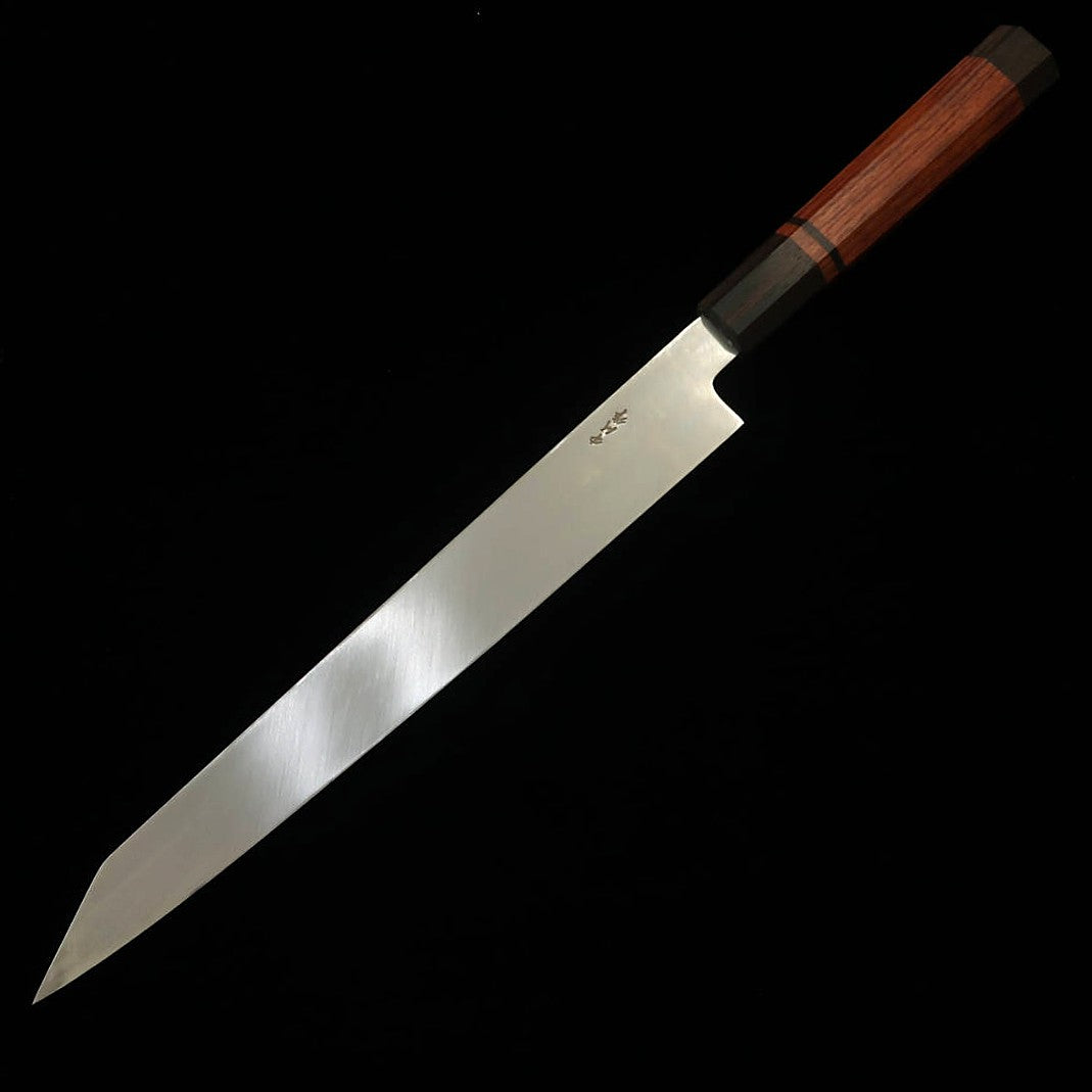 三浦佩MIURA Obidama 勘所切付柳刃 VG10 鏡面仕上げ ブビンガハンドル(270mm)