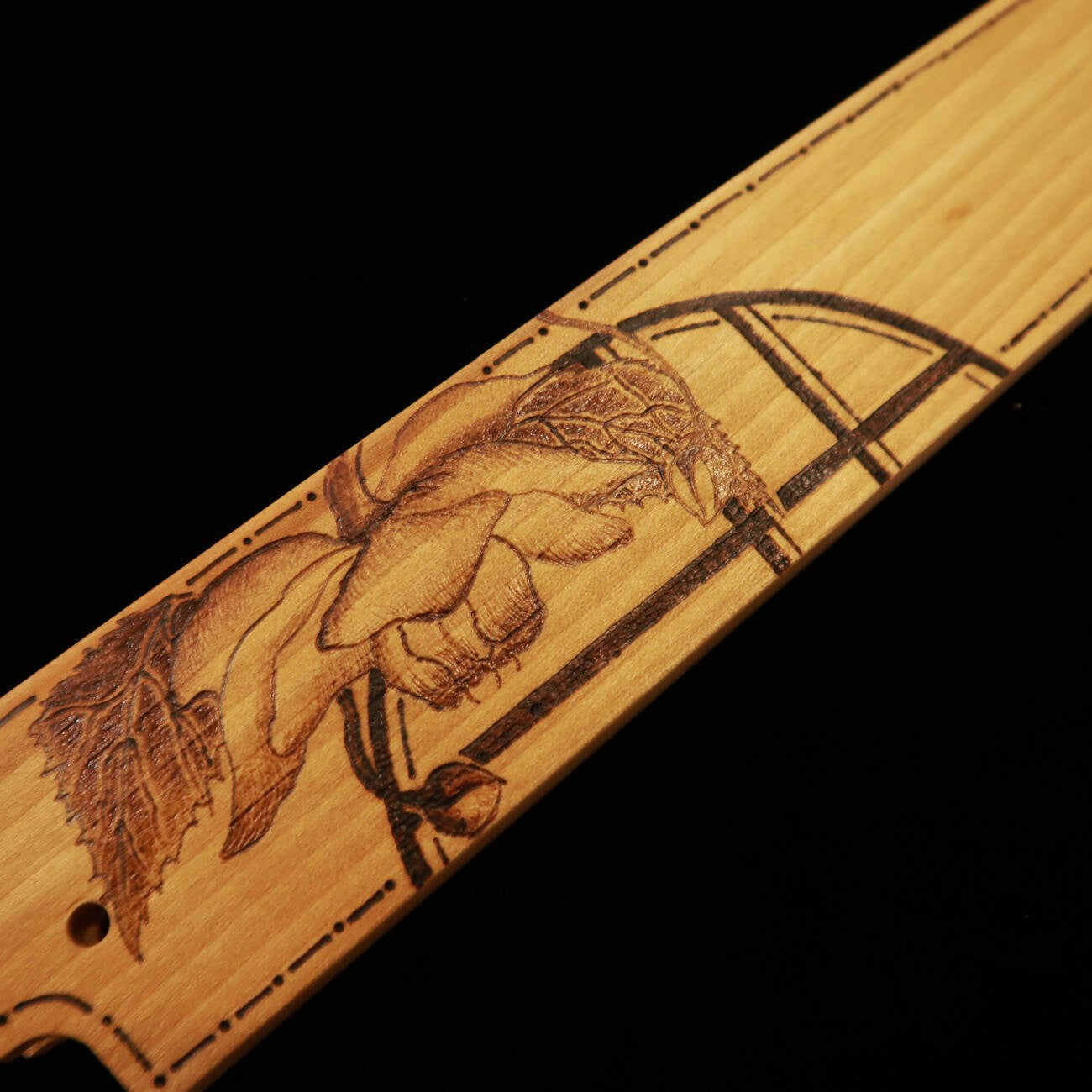 Yanagiba SUISIN Shirogami No. 2 Saya -Renge Masuma- (300mm)