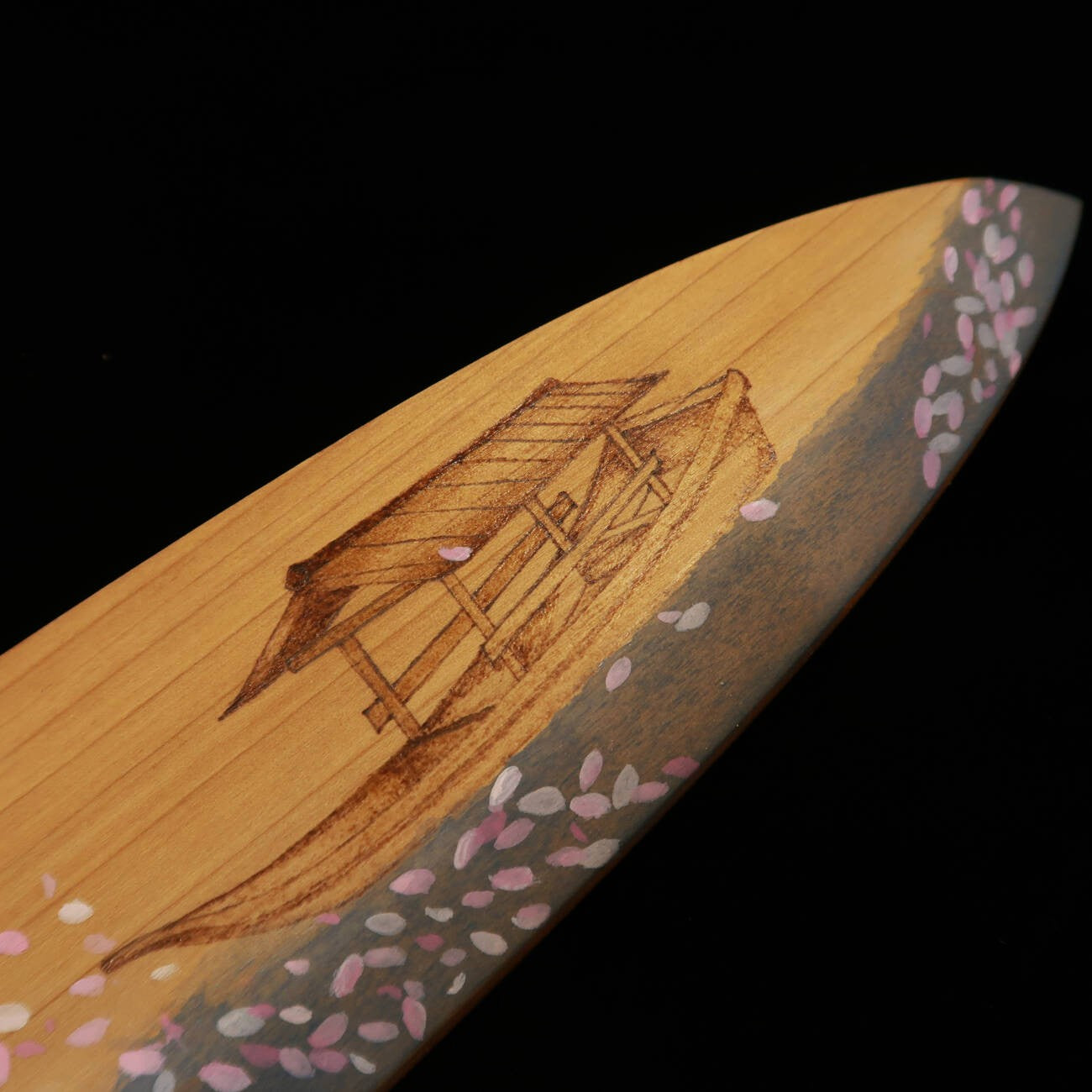 Deba SUISIN Yasugi Steel, with Magnolia Sheath -Spring Yakatabune- (210mm)