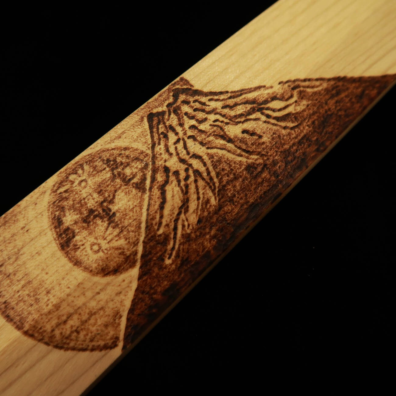 Yanagiba SUISIN Shirogami No. 2, with Pauwlonia Sheath - Mt. Fuji - (240mm)