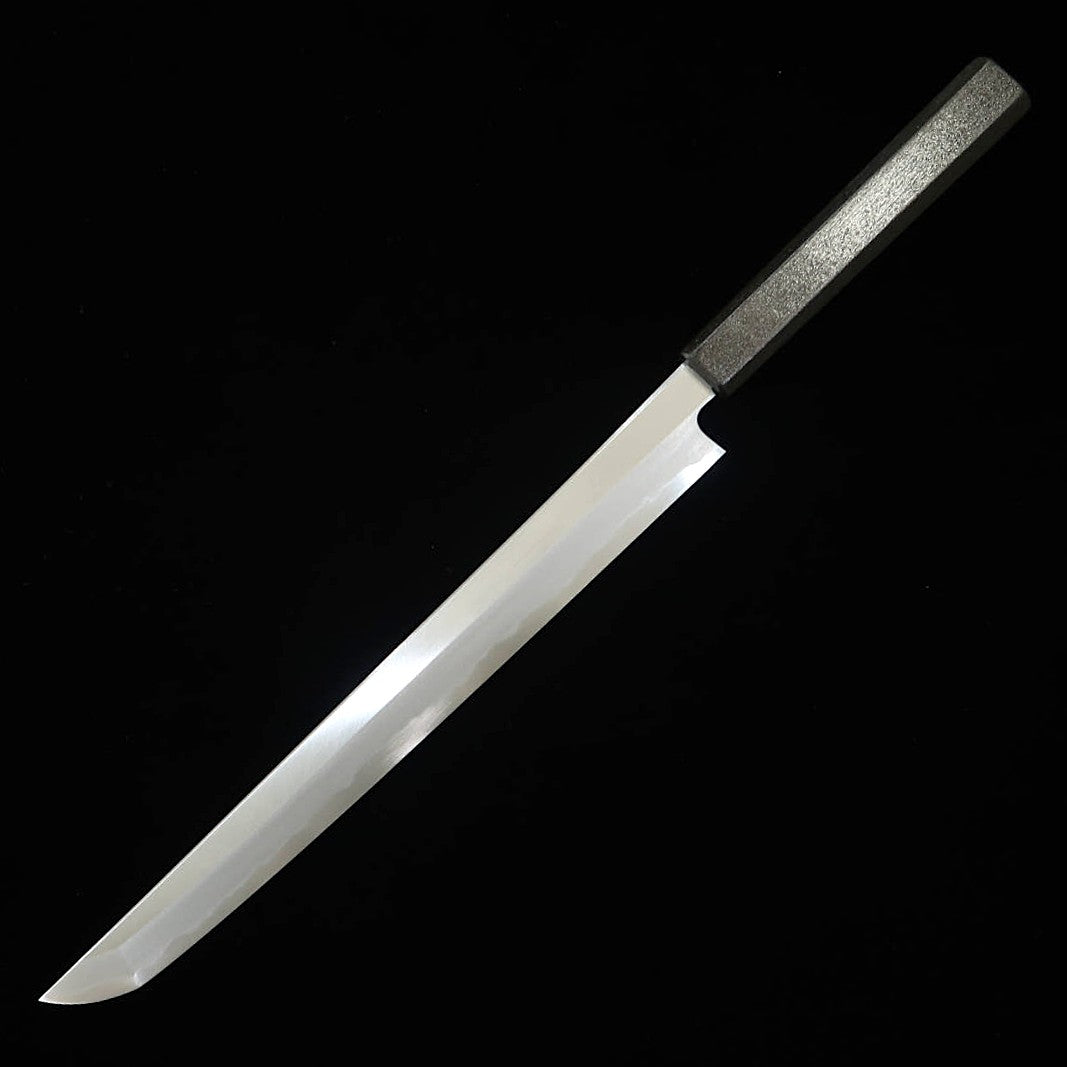 Kagekiyo KAGEKIYO doble filo, punta redondeada, hoja blanca nº2, mango lacado (270 mm)