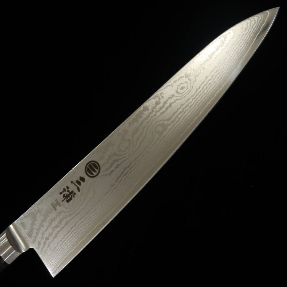Gyuto MIURA Inox VG10 33 camadas Damasco Cabo em madeira na cor Preta (210mm)