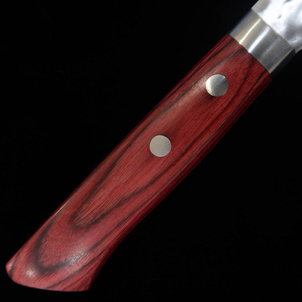 Santoku MIURA V1 Martillado Mango Rojo (165mm)