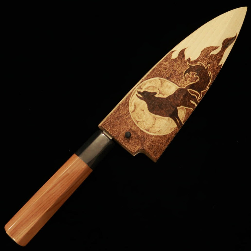 Deba SUISIN Silver No. 3, with Paulownia Sheath - Moonlight - (165mm)