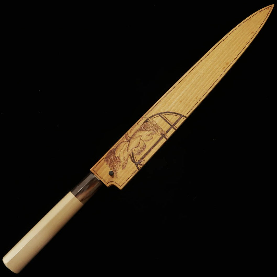 Yanagiba SUISIN Shirogami No. 2 Saya -Renge Masuma- (300mm)
