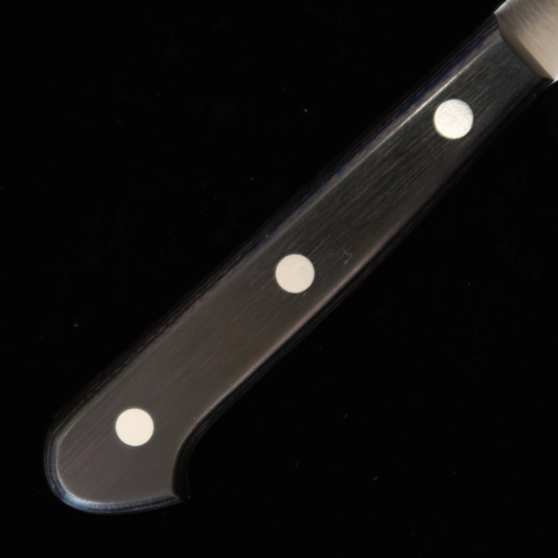 Misono MISONO Cuchillo infantil Acero molibdeno Mango de madera laminada negra (120mm)