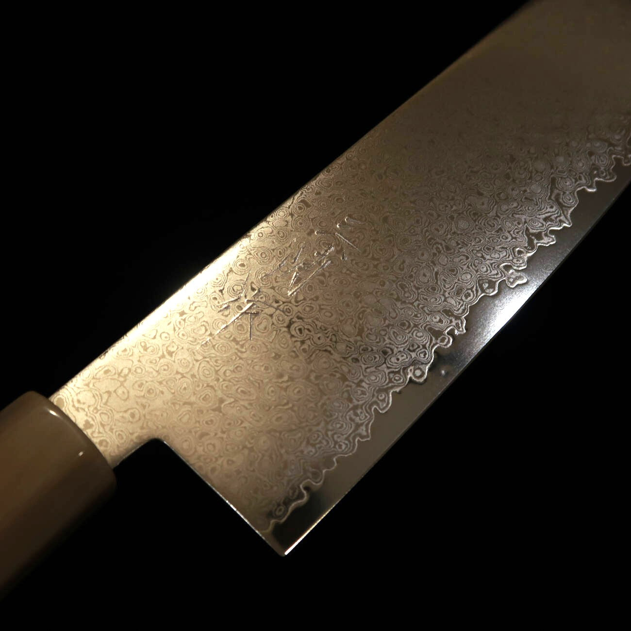 三浦 MIURA VG-10 三徳 ダマスカス 朴八角柄 (180mm)