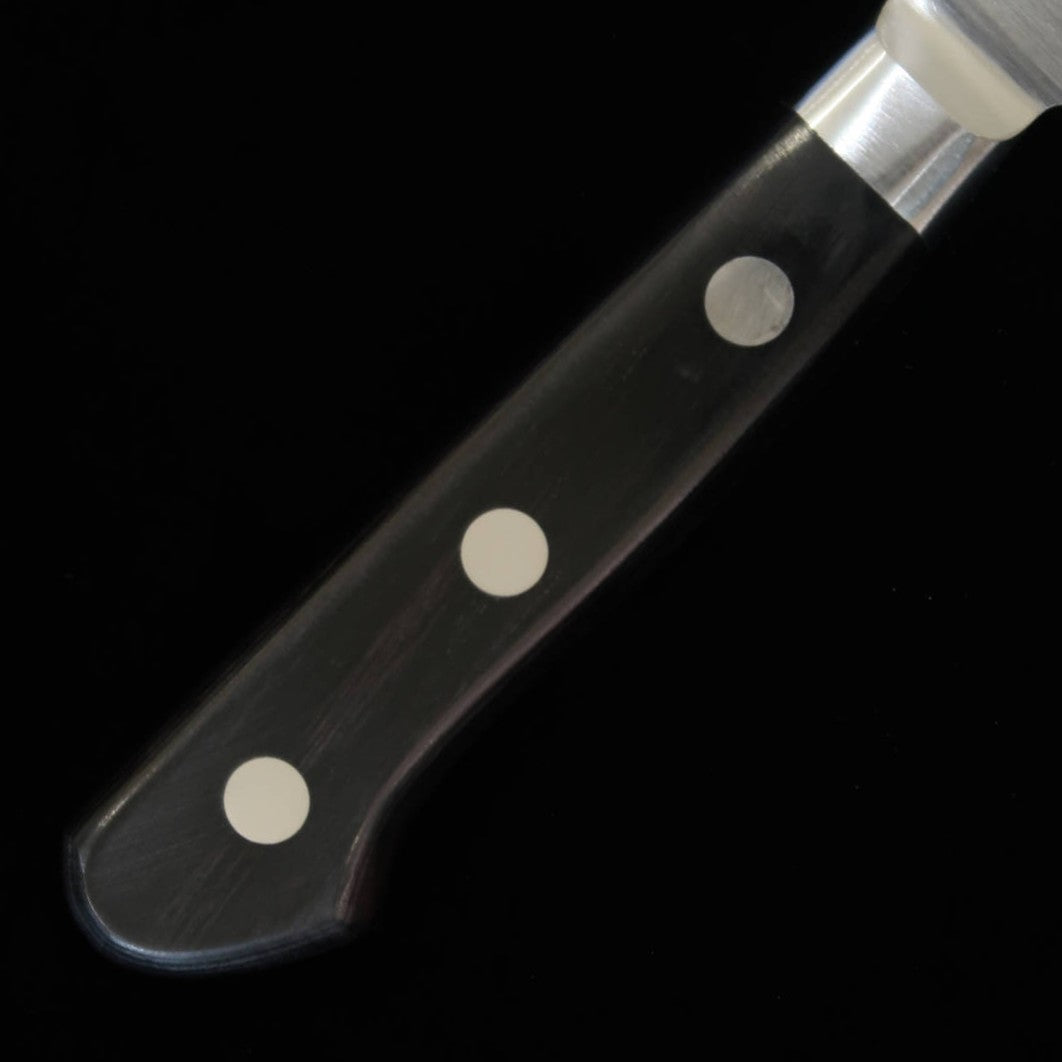 MISONO Acier au molybdène, couteau à trancher type saumon, manche en bois composite noir (240/270 mm)
