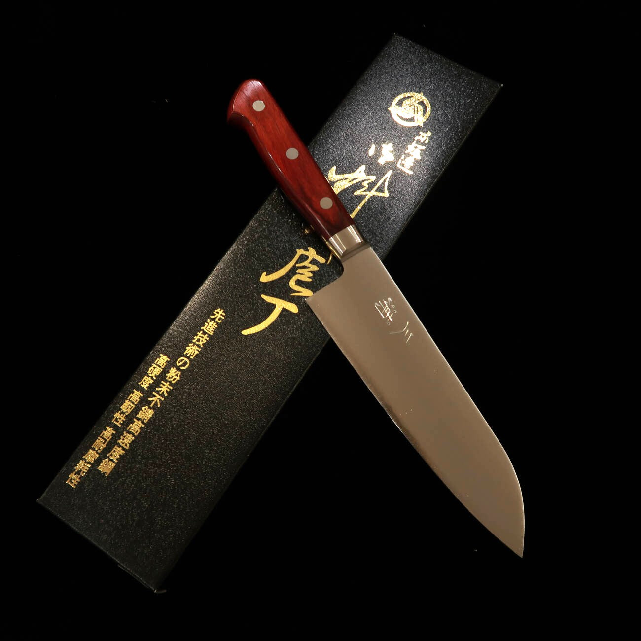 Santoku MIURA acero rápido en polvo (PHSS) mango WR (170mm)