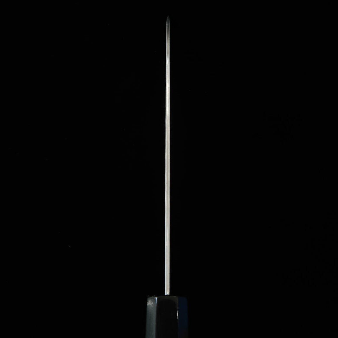 Nigara Cutelaria Aogami Super Kurouchi Santoku, cabo octogonal em teca (180mm)