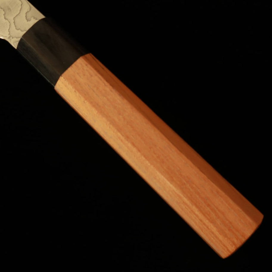 Sujihiki Yuta Katayama Inox VG10 Acabamento Níquel Damasco cabo Keyaki Octogonal (240/270mm)
