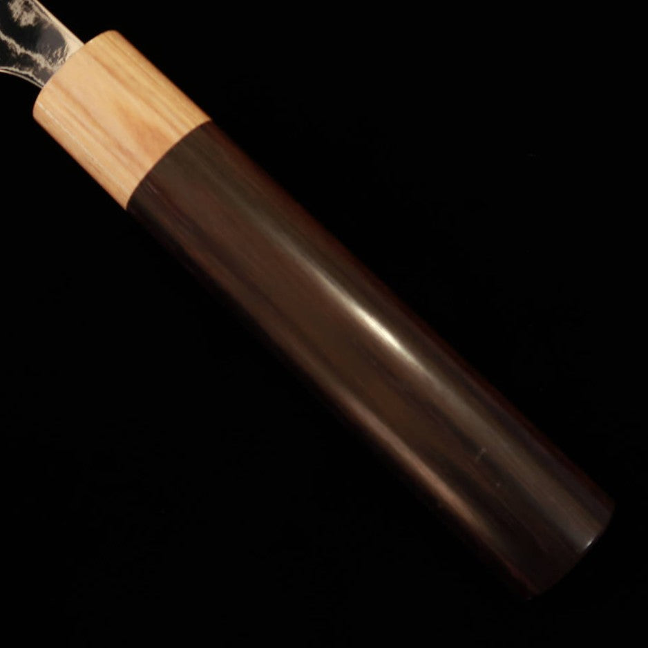 Sujihiki Yuta Katayama Inox VG10 Damasco Acabamento Polido Cabo Rosewood Castanho (240/270mm)