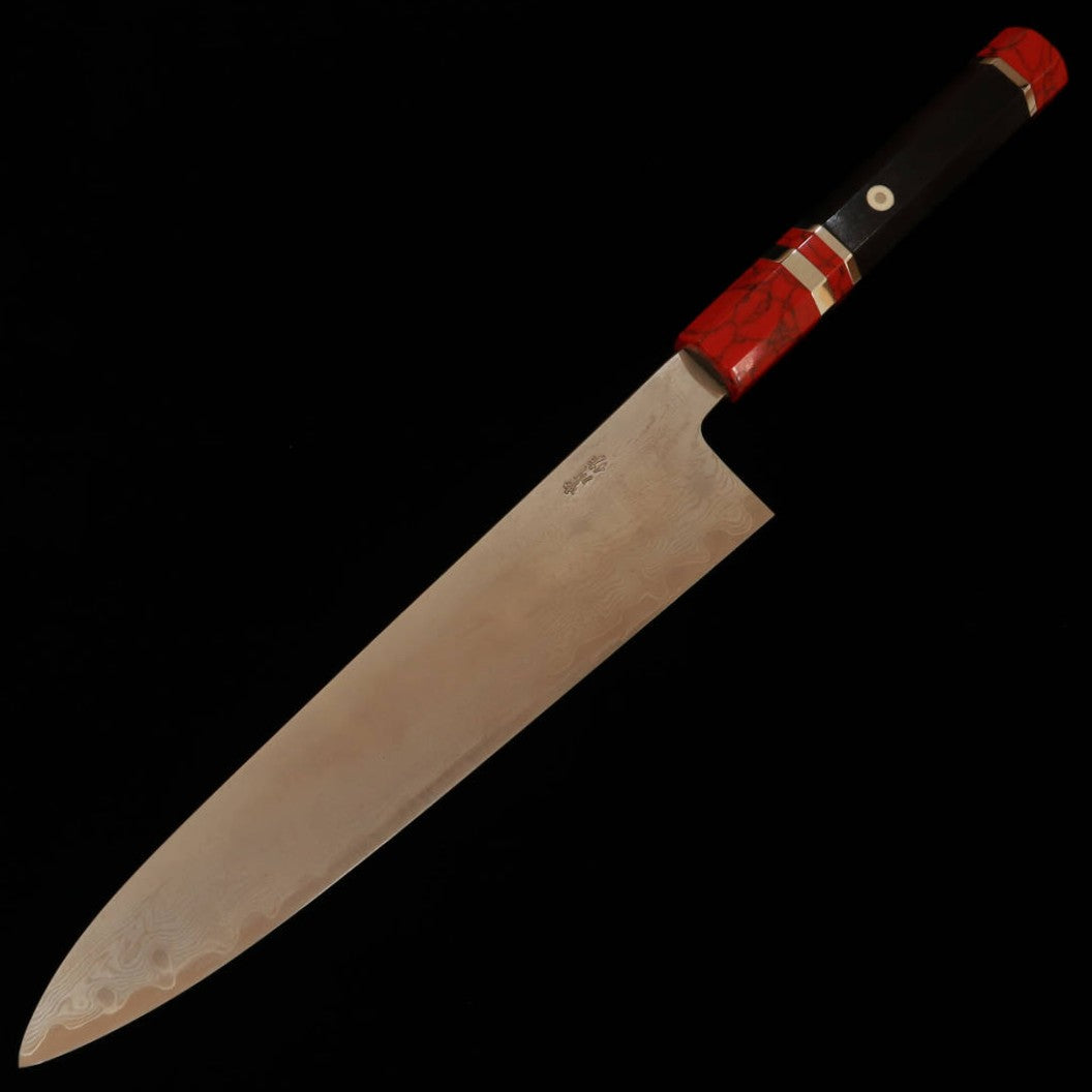 Miura Obidama Gyuto, VG10 Damascus with Custom Handle (240mm)