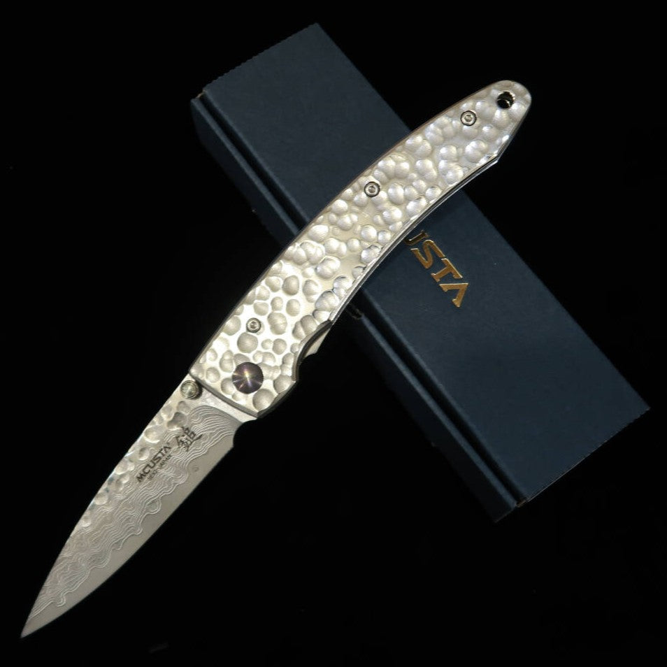 MCUSTA Tsuchi Large VG10 Damascus MC-0114D 85mm