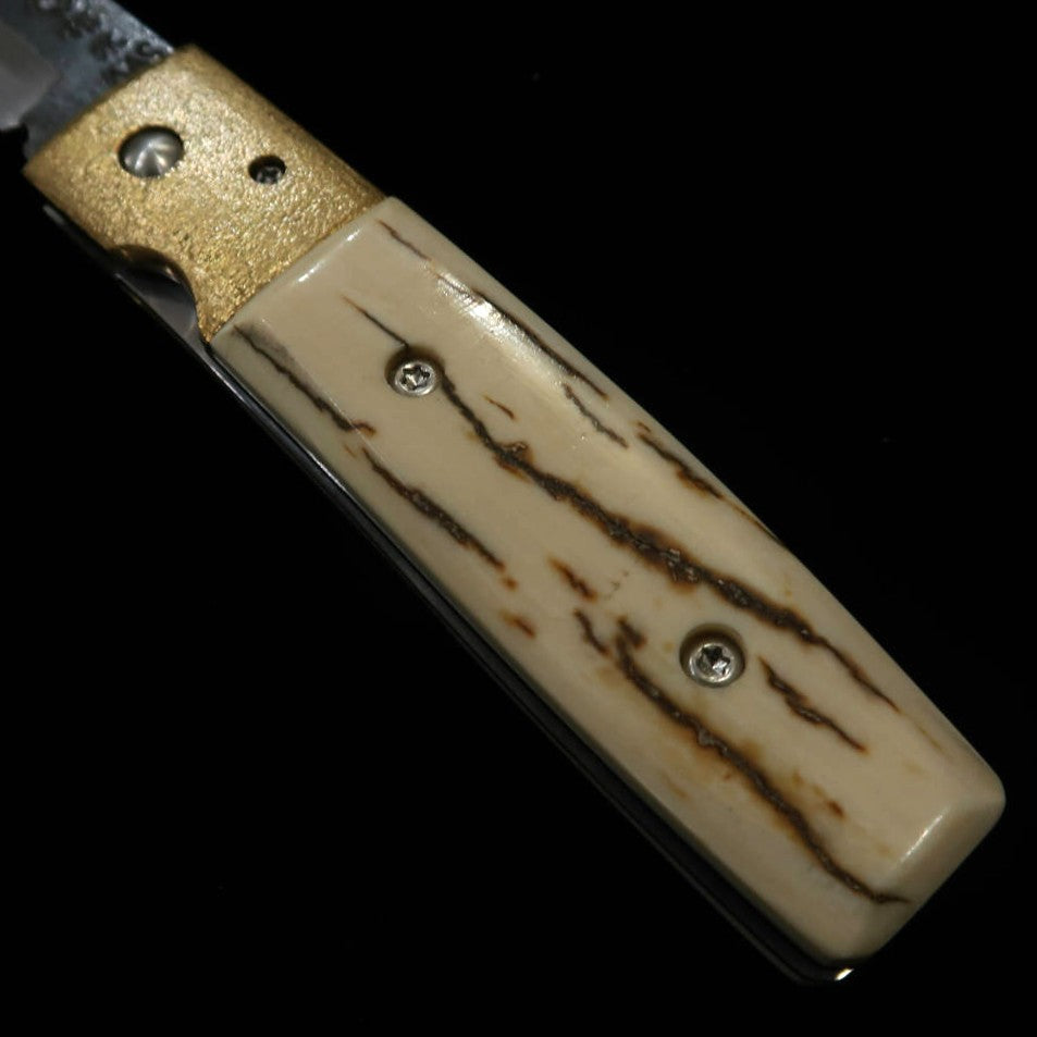 Takeda Hamono Inagaki Saku Bitchu Type Liner Lock Folder A Mammoth Super Blue Steel
