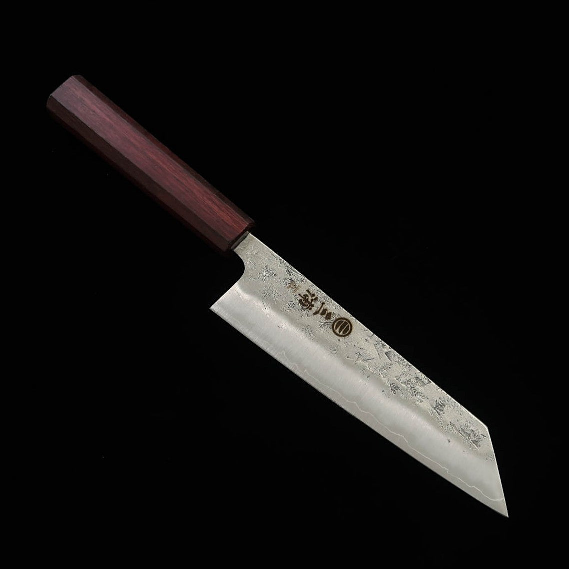 Miura Bunka SLD Acabamento perolado, cabo octogonal de madeira roxa (170mm)