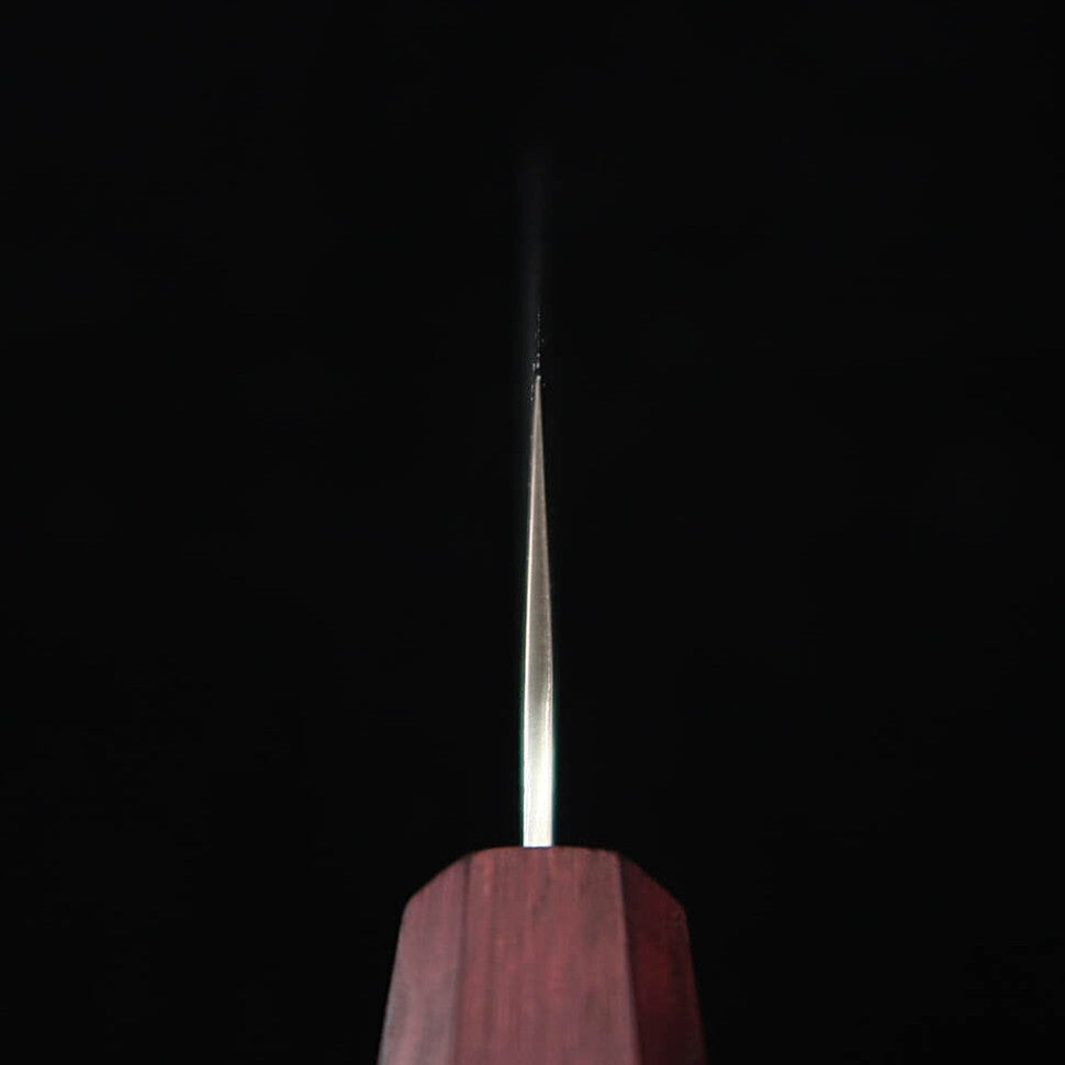 Miura Bunka SLD Acabamento perolado, cabo octogonal de madeira roxa (170mm)