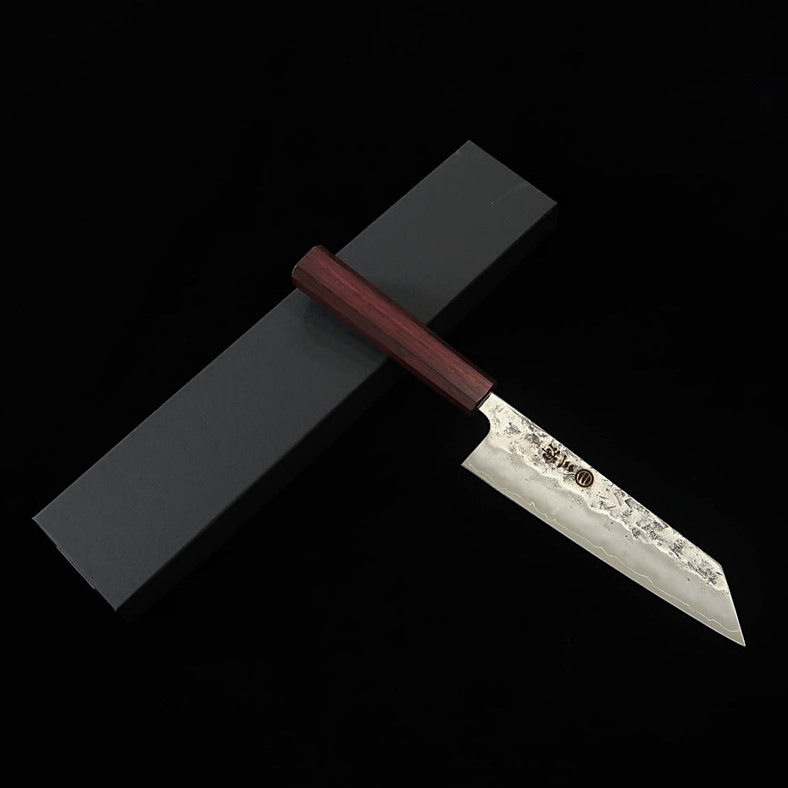 Miura Bunka SLD Acabamento perolado, cabo octogonal de madeira roxa (170mm)