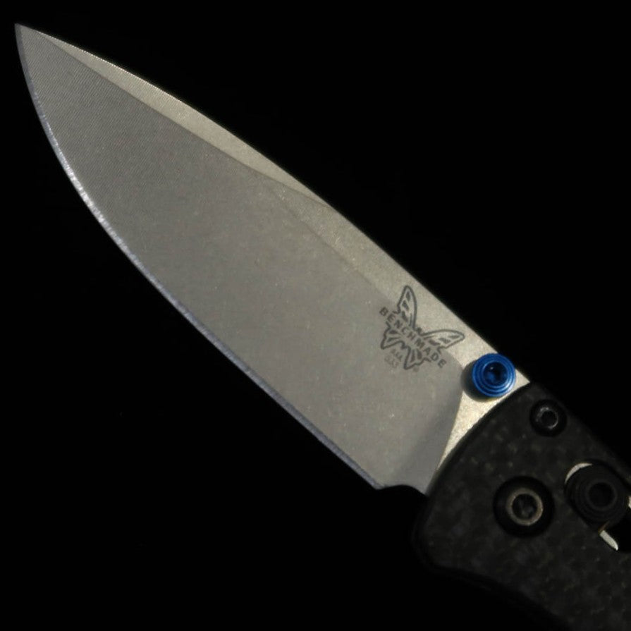 Benchmade bem533-3 Mini Bugout, carbone, couteau pliant (70mm)