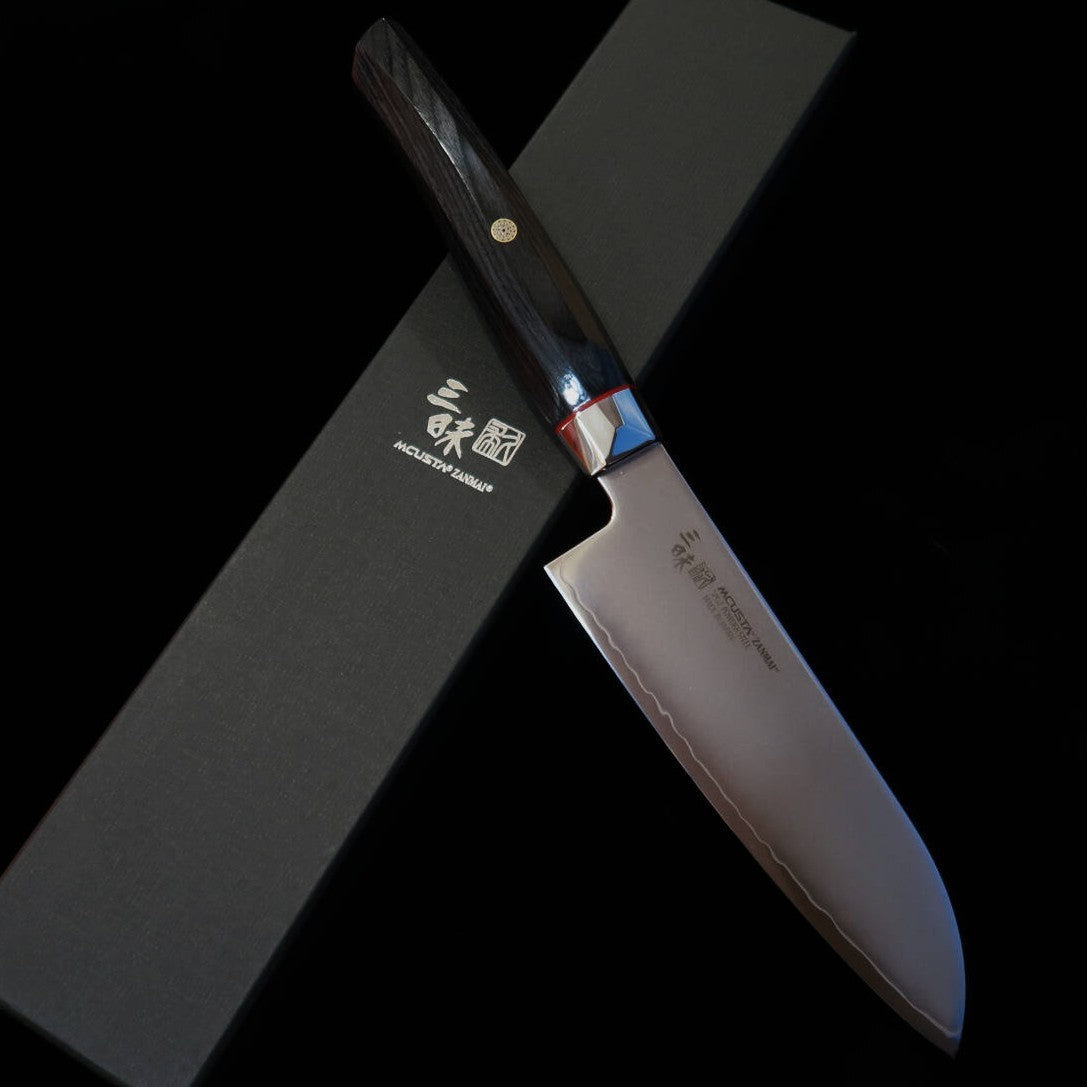 【Nouvelle référence】MCUSTA ZANMAI Révolution 3 Noir Petit Santoku (150 mm)