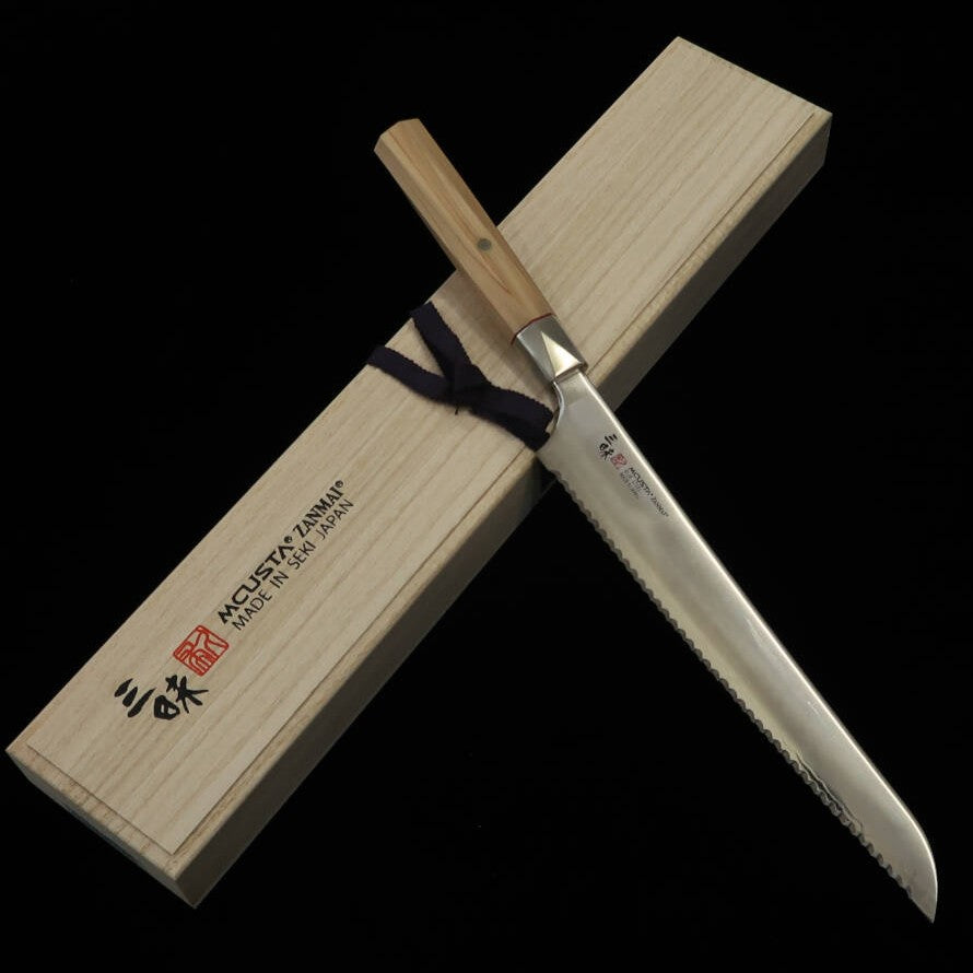MCUSTA ZANMAI Beyond Aogami Super Cuchillo para pan (230mm)