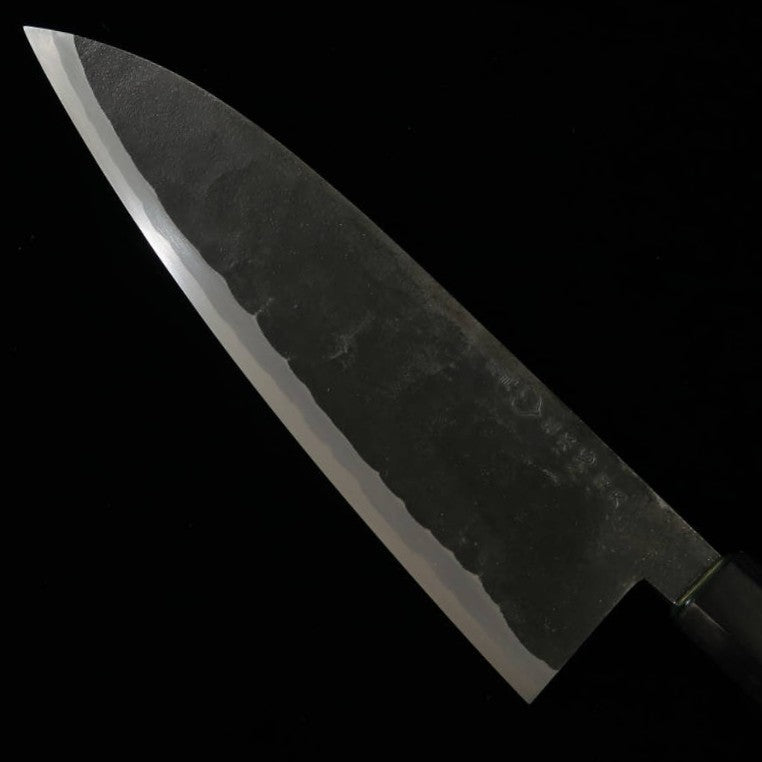 TAKEDA cuchillería forja a mano Bitchū Deba de doble filo extra grande Hitachi Aogami Super (240 mm)