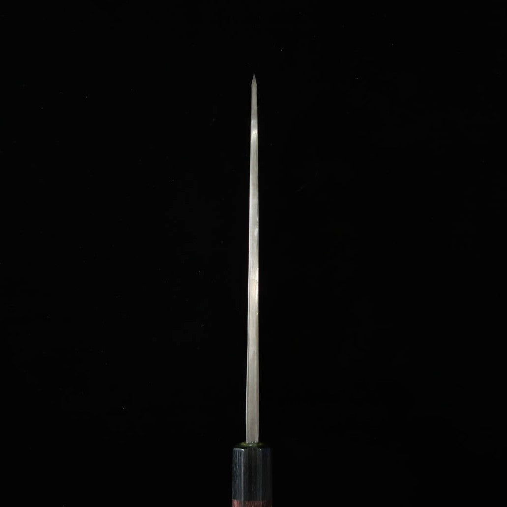 TAKEDA cuchillería forja a mano Bitchū Deba de doble filo extra grande Hitachi Aogami Super (240 mm)