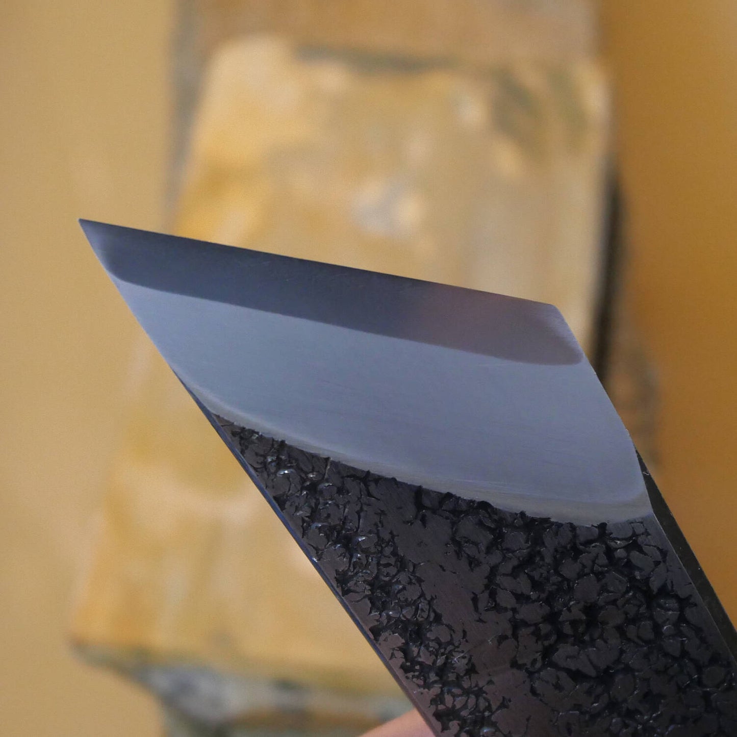 Pierre à aiguiser naturelle Umajimayama modèle cuir nid B 75×132×26mm