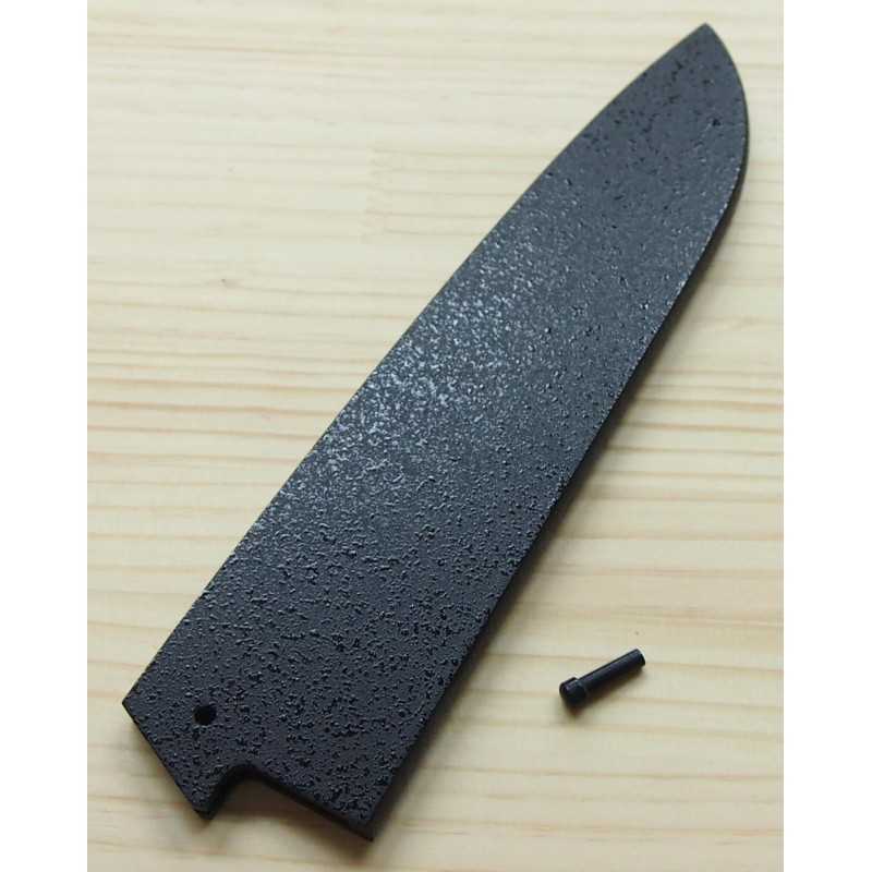 Saya ZANMAI para faca Santoku, preta (180mm)