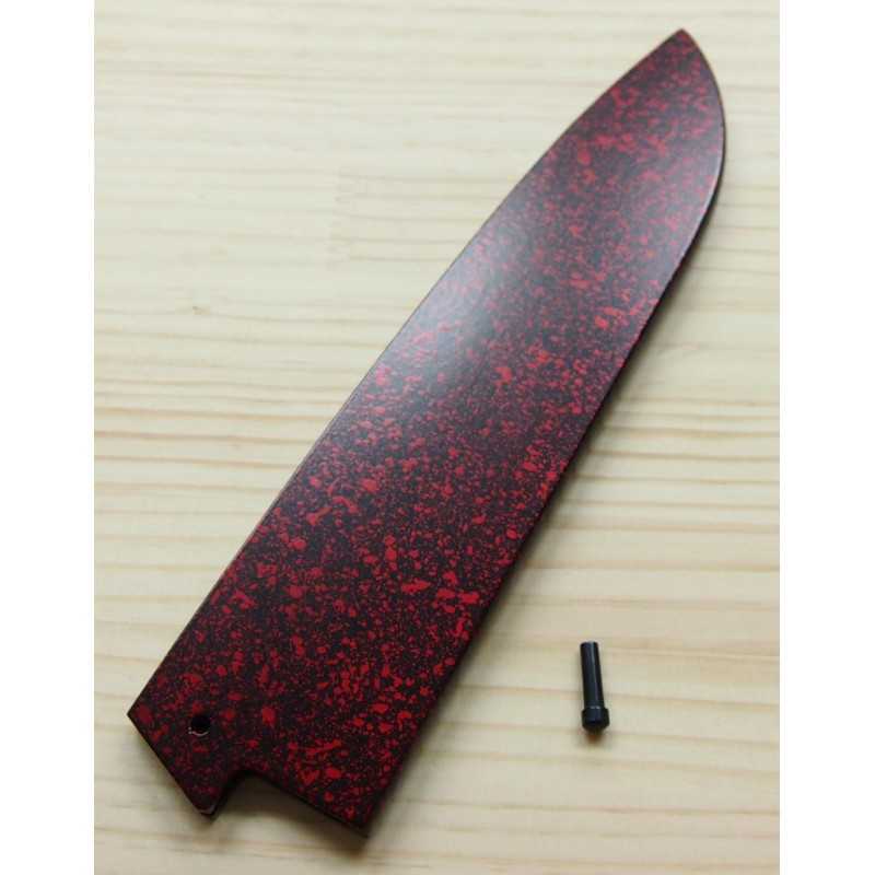 ZANMAI Fourreau pour Santoku, rouge (180 mm)