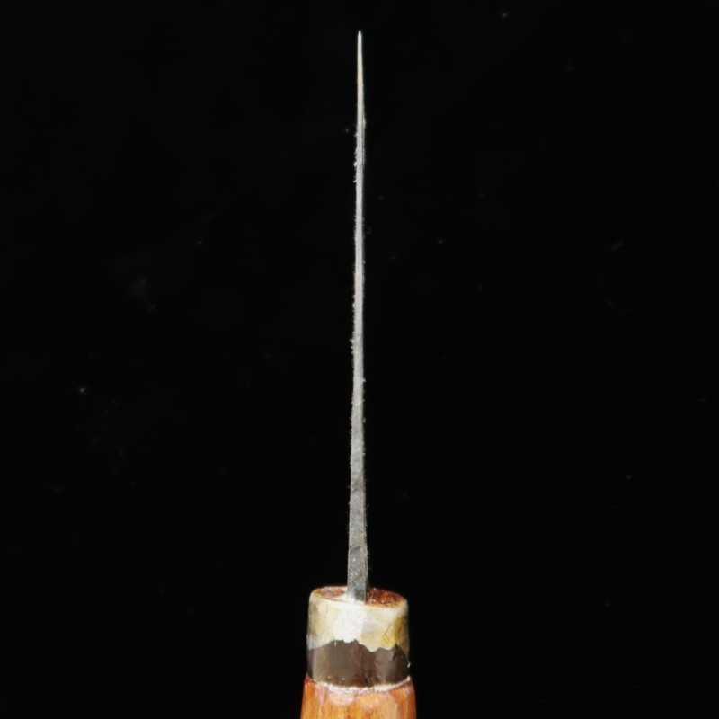 カニマン鍛治工房 ペティーナイフ 板バネ(炭素鋼・ジープ)クロ木柄 (90mm)