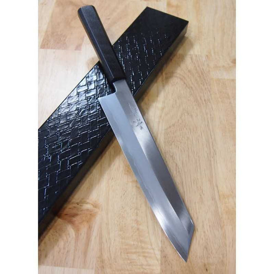 KAGEKIYO Ginsan Kiritsuke, lacquered octagonal pattern (240mm)