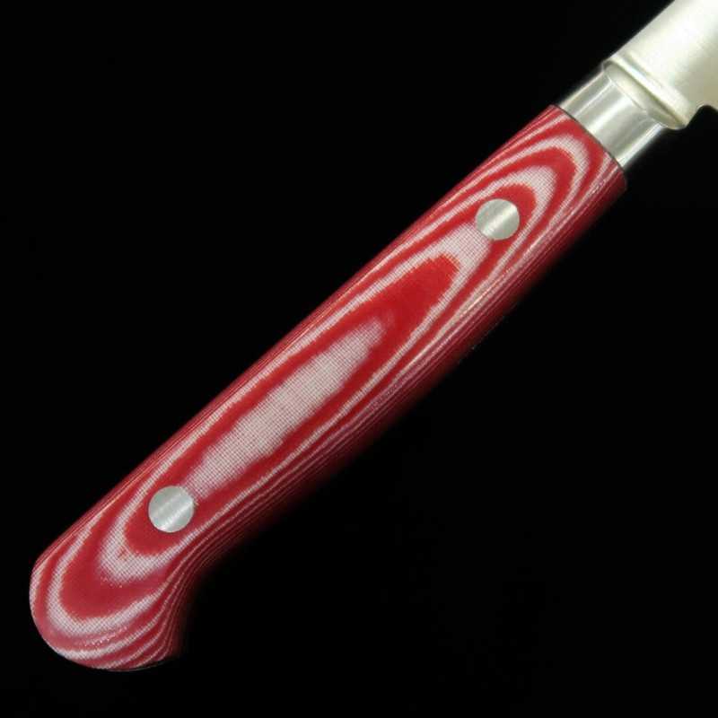Suishin INOX PREMIUM, petty, mango de micarta rojo/blanco (150mm)