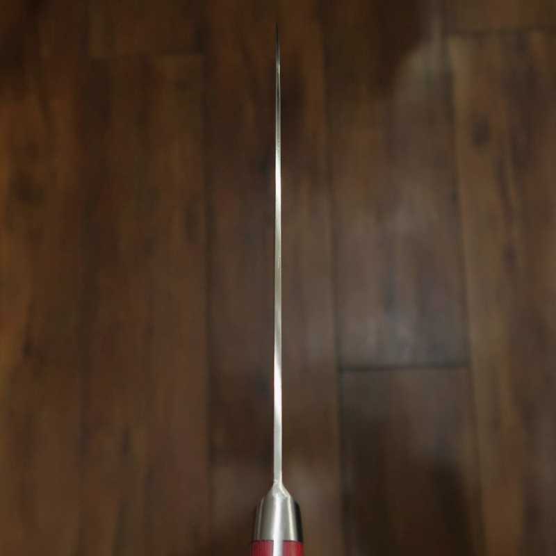 Suishin INOX PREMIUM, petty, mango de micarta rojo/blanco (150mm)