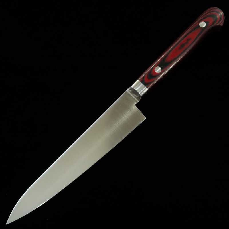 Suishin SUISIN INOX PREMIUM Petty, manche Micarta rouge/noir (150mm)