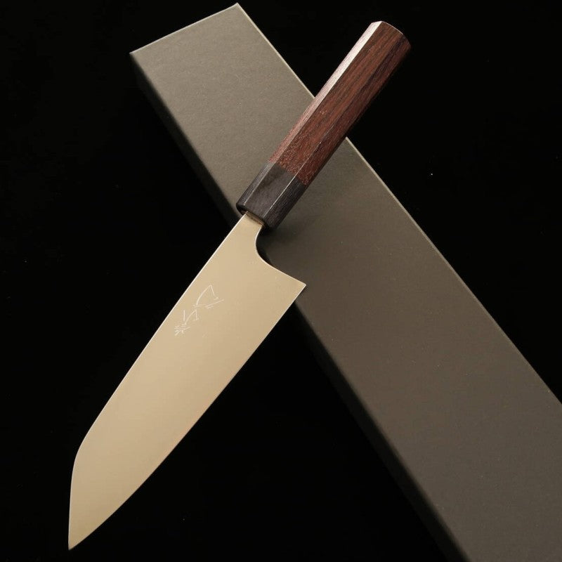 Santoku Takayuki Shibata KOUTETSU Aogami Super steel (165mm)