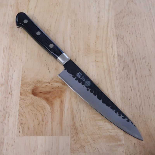 MIURA Petty Aogami Super steel Hammered Black Plywood Handle (135/150mm)
