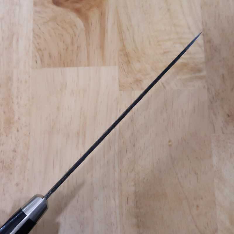 Petty MIURA Aogami Super, martillado forjado negro, mango de contrachapado negro (135/150mm)