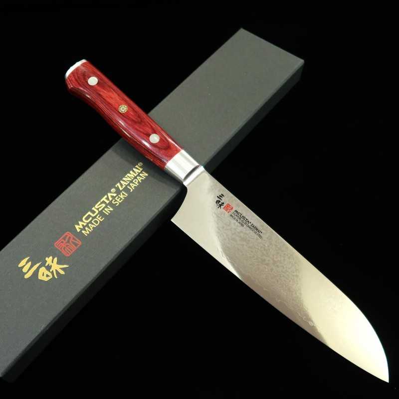 ZANMAI MCUSTA Classic Pro Damascus Guren Santoku (180 mm)