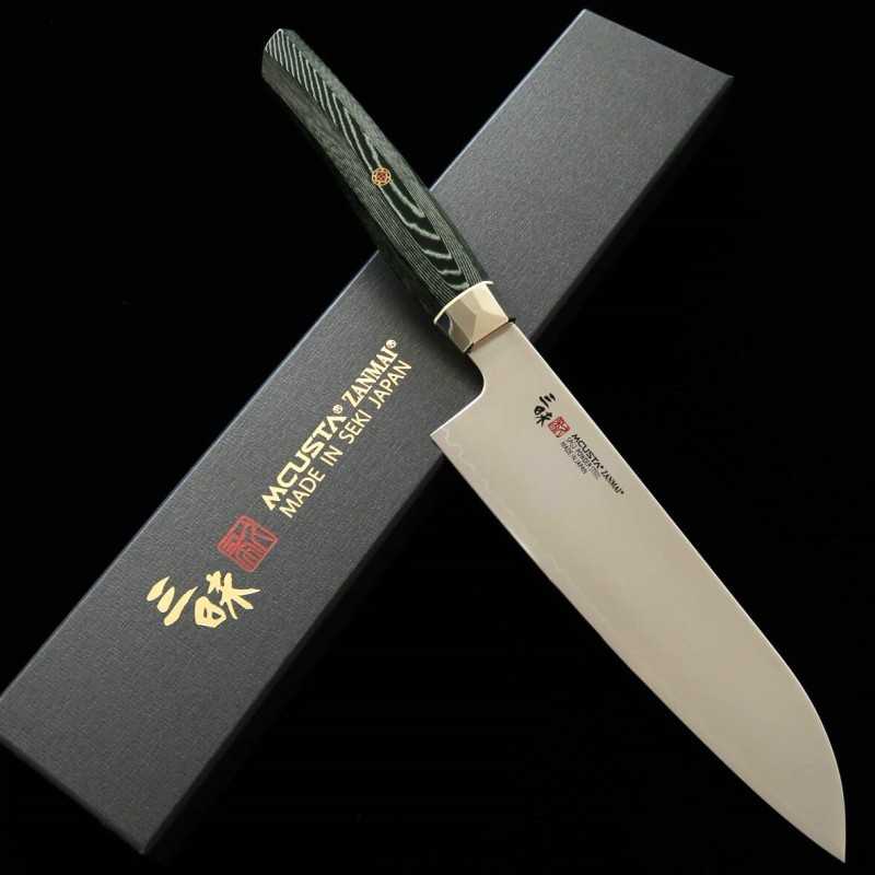Santoku Revolution Green ZANMAI MCUSTA (180mm)