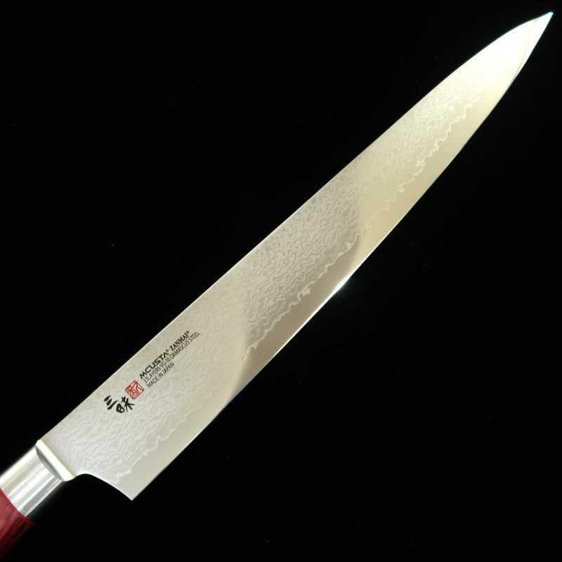 Sujihiki ZANMAI MCUSTA ZANMAI Classic Pro Damasco Vermelho Lótus (240/270mm)