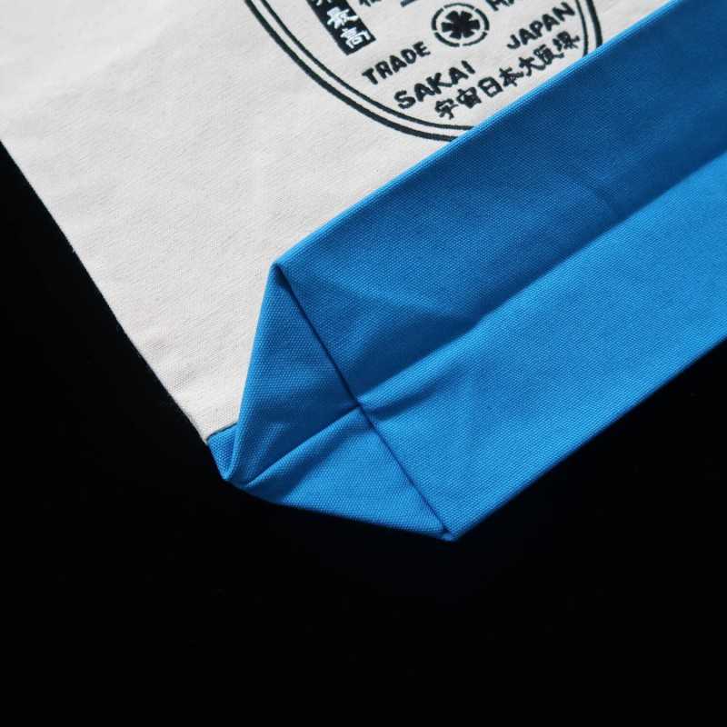 Takada no Hamono Sac cabas brodé original (bleu/rose/naturel/noir)