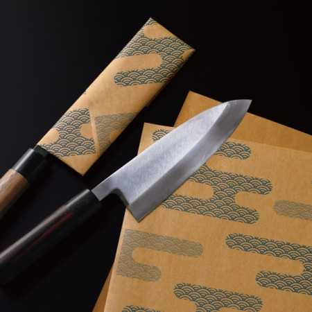 HISAGO Sabinick Papier antirouille volatil motif Seigaiha pour lames - Couleur : Marine