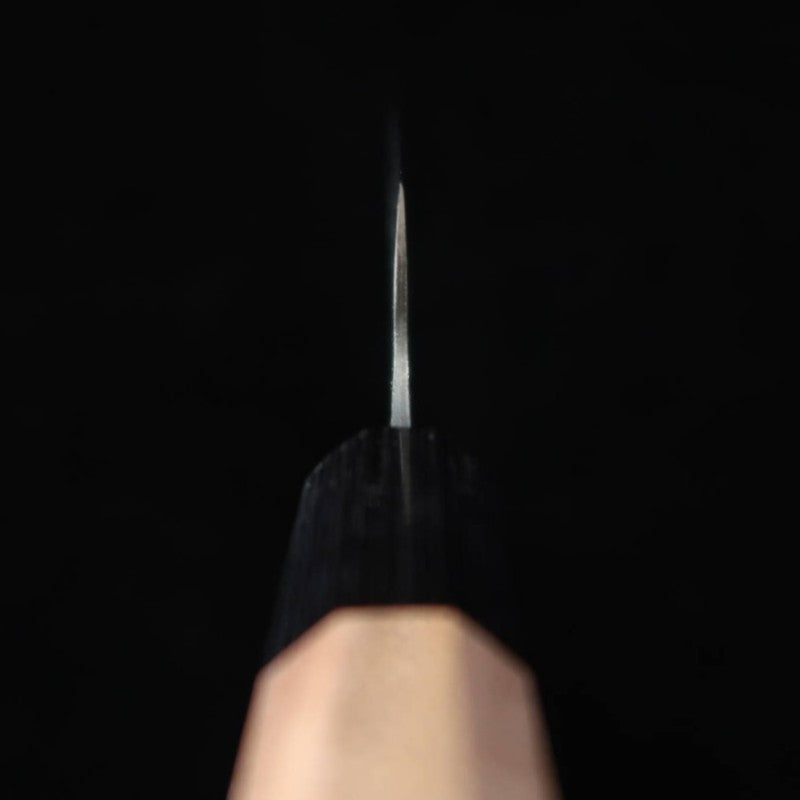 Miura MIURA Aji-kiri Acier bleu n°2, finition brute, manche en noyer (145 mm)