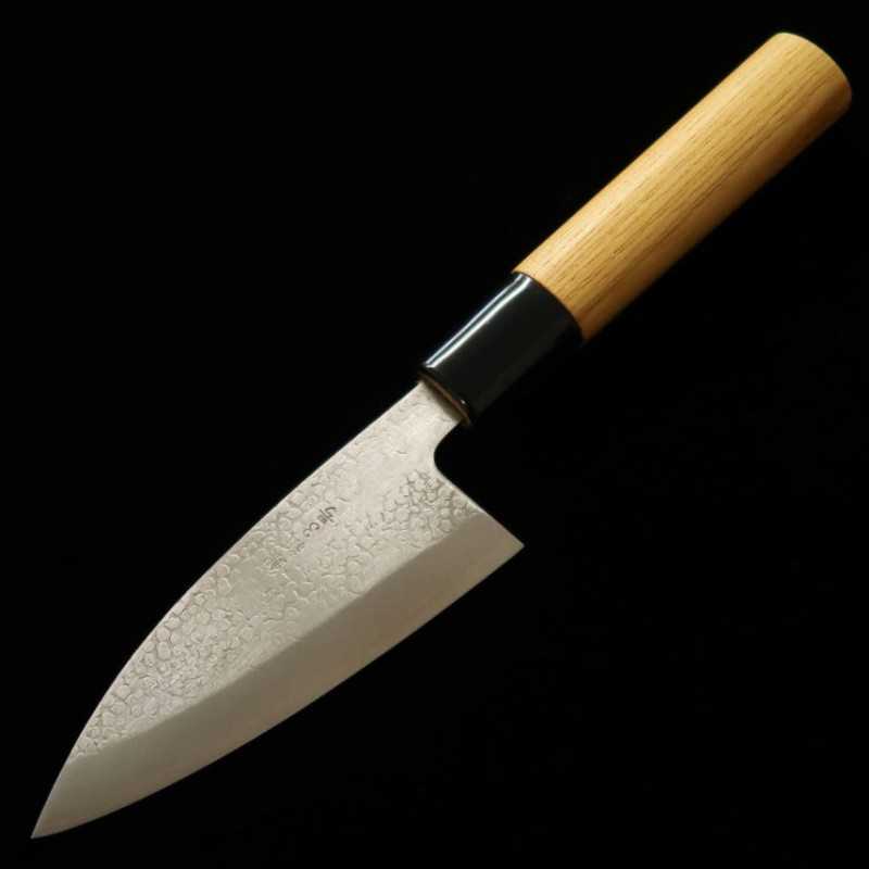 MIURA Gin3 Hoja doble filo para jurel, mango de olmo (105/120mm)