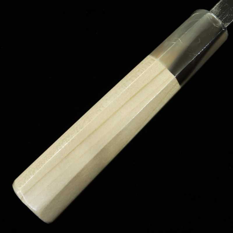 SUISIN Hecho por Kenji Togashi Forja negra Shirogami No.2 Cuchillo para jurel (120mm)