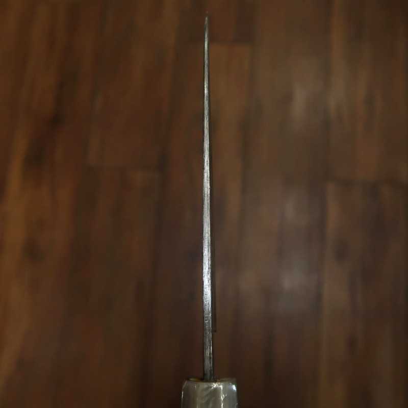 SUISIN Hecho por Kenji Togashi Forja negra Shirogami No.2 Cuchillo para jurel (120mm)